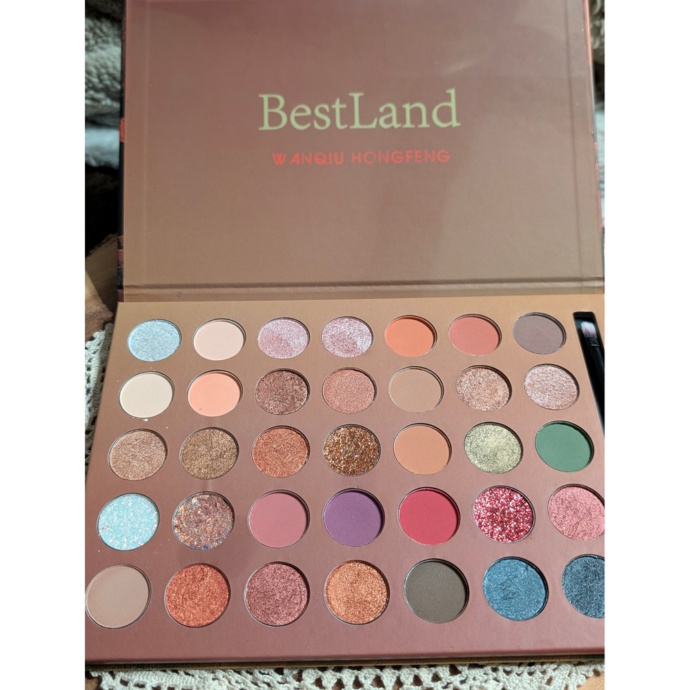 BestLand 35 Color Eyeshadow Palette Matte Shimmer Glitter. Brush included. NEW